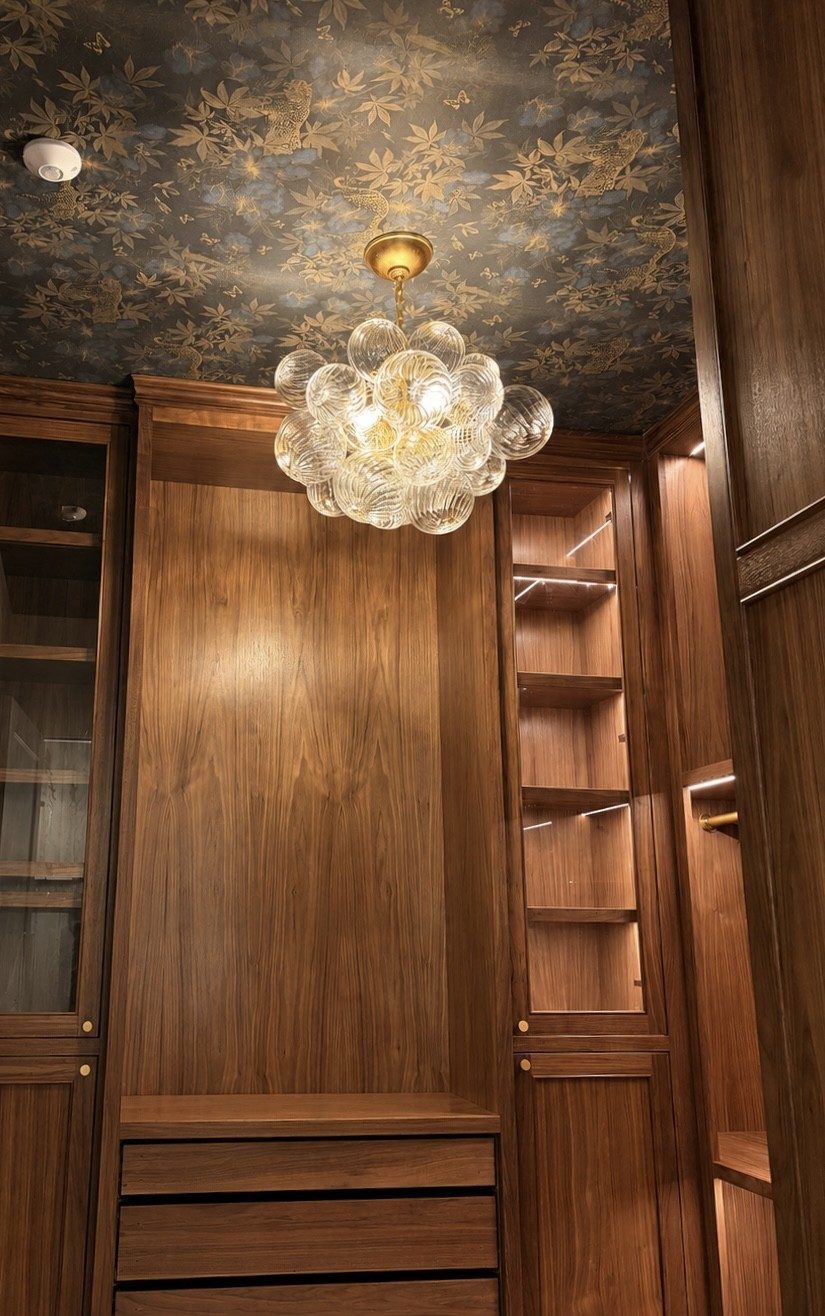 Exterior lighting installation on a home